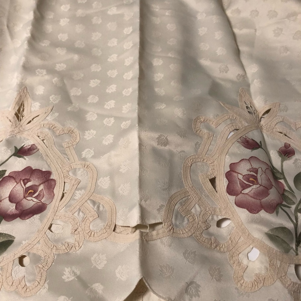 Elegant Floral Embroidered Curtains